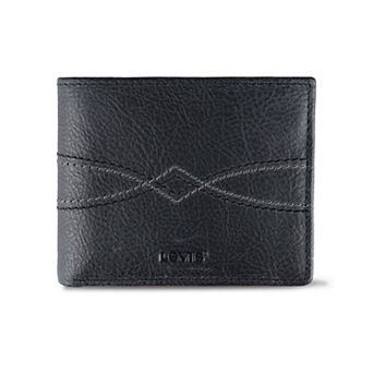 Men's Levi's RFID-Blocking Western Stitched Extra-Capacity Genuine Leather Bifold Wallet