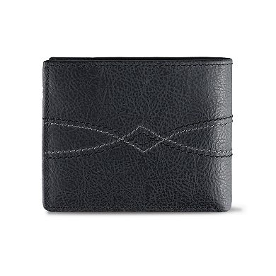 Men's Levi's RFID-Blocking Western Stitched Extra-Capacity Genuine Leather Bifold Wallet