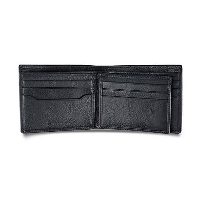 Men's Levi's RFID-Blocking Western Stitched Extra-Capacity Genuine Leather Bifold Wallet