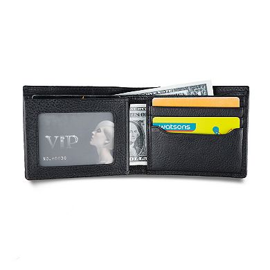 Men's Levi's RFID-Blocking Western Stitched Extra-Capacity Genuine Leather Bifold Wallet