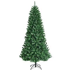 Artificial Hinged Christmas Tree with Remote-Controlled Color-Changing LED Ligh