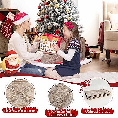 Wooden Tree Collar Box For Indoor/outdoor Use