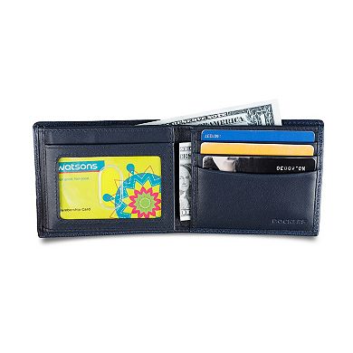 Men's Dockers RFID-Blocking Selby Pebble Grain Leather Traveler Wallet