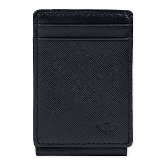 Men's Dockers RFID Saffiano Front Pocket Wallet with Magnetic Money Clip