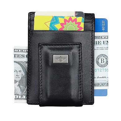 Men's Dockers® RFID-Blocking Leather Front Pocket Wallet with Magnetic Money Clip
