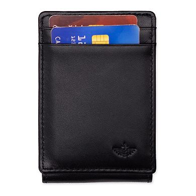 Men's Dockers® RFID-Blocking Smooth Leather Front Pocket Wallet with Magnetic Money Clip