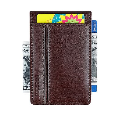 Men's Dockers® RFID-Blocking Leather Front Pocket Bifold Wallet with Removable Money Clip