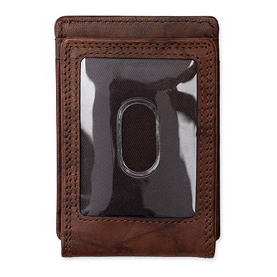 Men's Dockers® RFID-Blocking Leather Front Pocket Wallet with Magnetic Money Clip