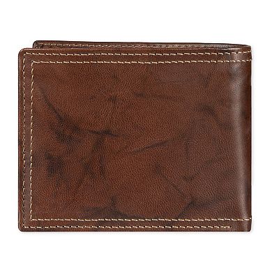 Men's Dockers® RFID-Blocking Leather Passcase with Hidden Zipper Pocket
