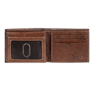 Men's Dockers® RFID-Blocking Leather Passcase with Hidden Zipper Pocket