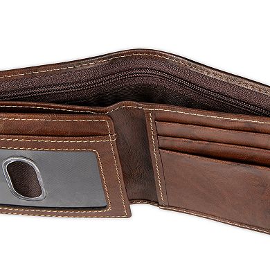 Men's Dockers® RFID-Blocking Leather Passcase with Hidden Zipper Pocket