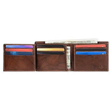 Men's Dockers® RFID-Blocking Leather Passcase with Hidden Zipper Pocket