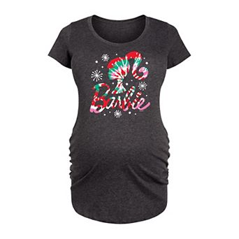 Maternity Barbie® Holiday Tie Dye Logo Graphic Tee