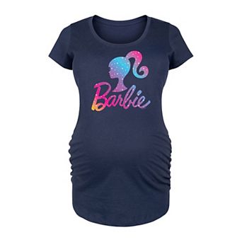 Maternity Barbie® Logo Winter Stars Graphic Tee