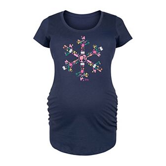 Maternity Barbie® Icon Snowflake Graphic Tee
