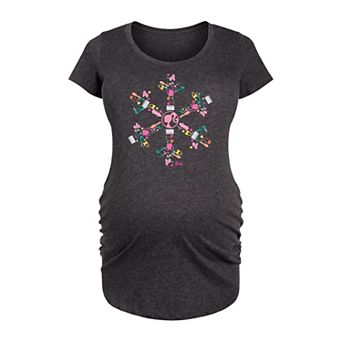 Maternity Barbie® Icon Snowflake Graphic Tee