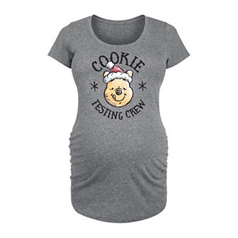 Disney's Winnie the Pooh Maternity Cookie Testing Crew Graphic Tee