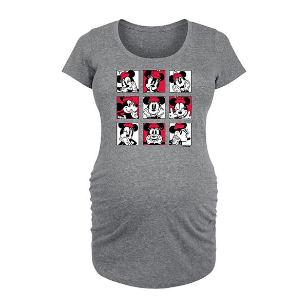 Disney's Minnie Mouse Maternity Grid Graphic Tee