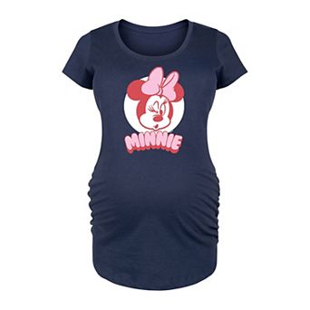 Disney's Minnie Mouse Maternity Pink Graphic Tee