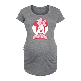 Disney's Minnie Mouse Maternity Pink Graphic Tee