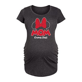 Disney's Minnie Mouse Maternity Mom Knows Best Graphic Tee
