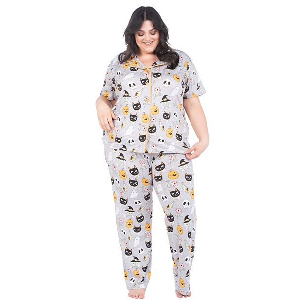 Way To Celebrate Women's Halloween Pajama Set, Sizes XS to 3X 