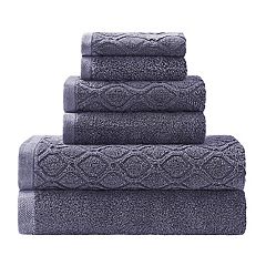 Zulay Kitchen Waffle Weave Dish Towel - 12x12 6 Pack Navy Blue