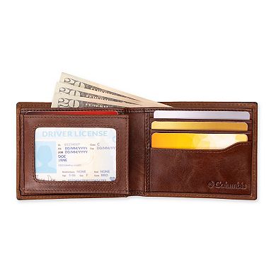 Men's Columbia RFID-Blocking Heavy Contrast Stitch Traveler Wallet