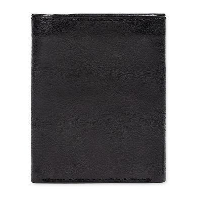 Men's Columbia RFID Leather Trifold Wallet with Hidden Zipper Pocket