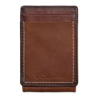 Men's Columbia RFID-Blocking Burnished Magnetic Money Clip Wallet