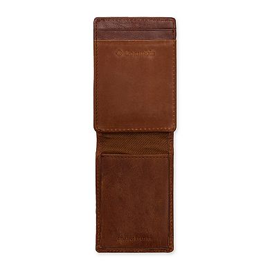 Men's Columbia RFID-Blocking Burnished Magnetic Money Clip Wallet