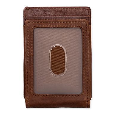 Men's Columbia RFID-Blocking Burnished Magnetic Money Clip Wallet