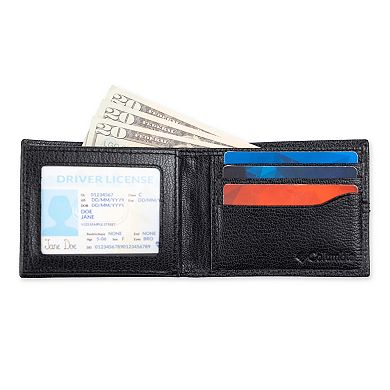 Men's Columbia RFID Extra Capacity Pebble Grain Bifold Wallet