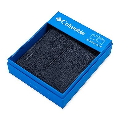 Men's Columbia RFID Extra Capacity Pebble Grain Bifold Wallet