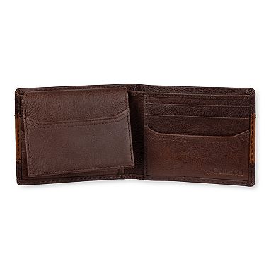 Men's Columbia RFID Leather Overlay Passcase Wallet