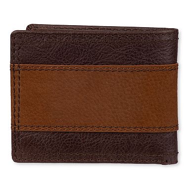 Men's Columbia RFID Leather Overlay Passcase Wallet