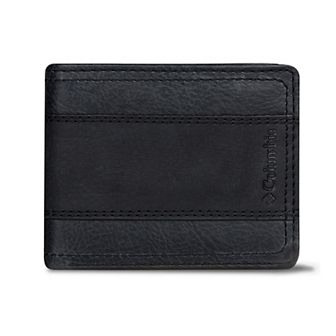 Men's Columbia RFID Leather Overlay Passcase Wallet