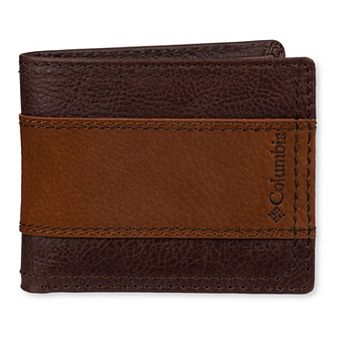 Men's Columbia RFID Leather Overlay Passcase Wallet