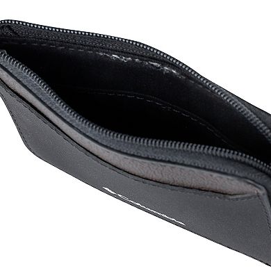 Men's Columbia RFID-Blocking Half Zip Card Case Wallet and Key Chain Set