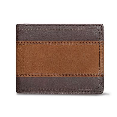 Men's Columbia RFID-Blocking Half Zip Card Case Wallet and Key Chain Set