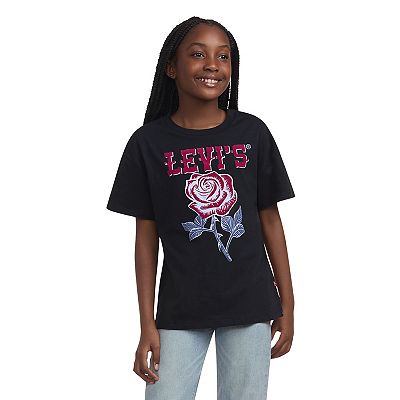 Girls 7 16 Levi s Oversized Western Roses T shirt