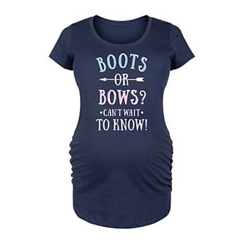 Maternity Boots or Bows Graphic Tee