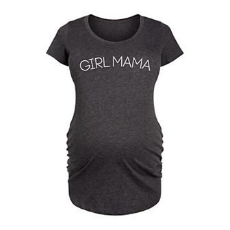 Maternity Girl Mama Graphic Tee