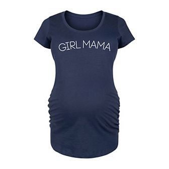 Maternity Girl Mama Graphic Tee