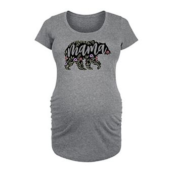 Maternity Floral Mama Bear Graphic Tee