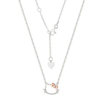 Hello Kitty Sterling Silver Diamond Accent Necklace