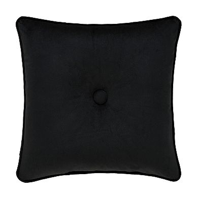 Five Queens Court Dalton Floral Border Square Decorative Throw Pillow