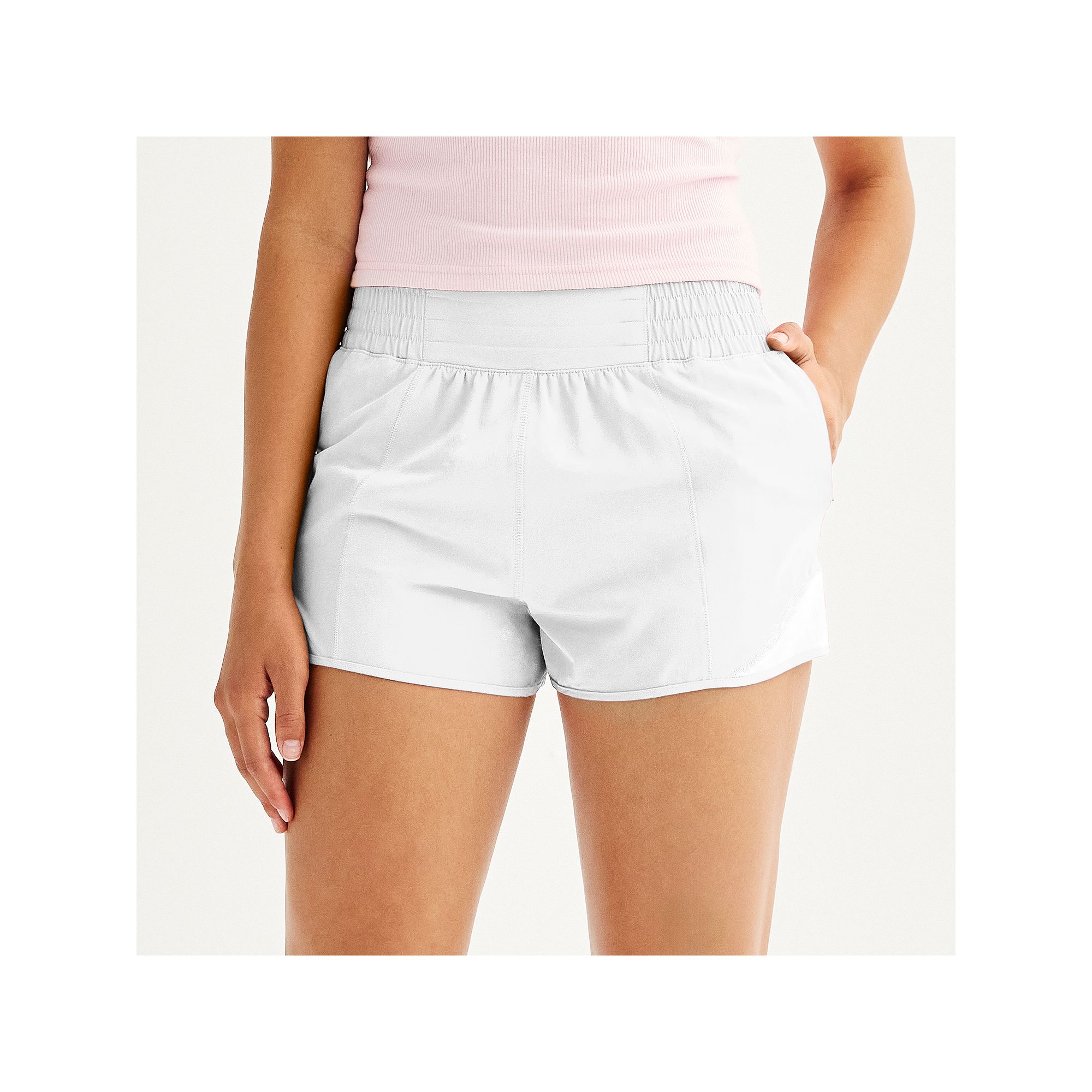 Juniors SO® Woven Running Shorts, Girls, Size: XS, White