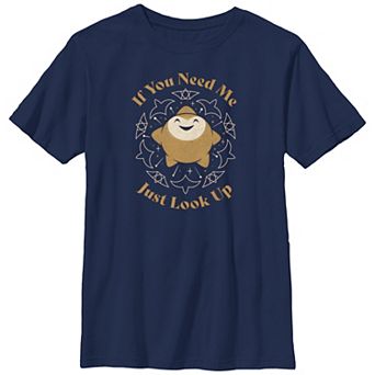 Boys Husky Wish If You Need Me Just Look Up Graphic Tee