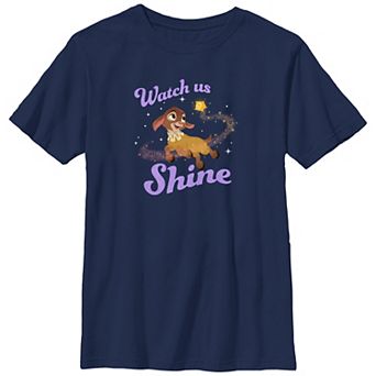 Boys Husky Wish Valentino And Star Watch Us Shine Graphic Tee
